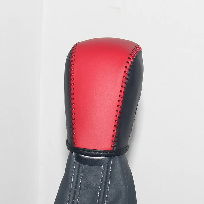 Natural cuero gear shift knob cubierta para Audi A6L en coche 2016 años cubierta en el cambio de engranaje perilla copri pomello cambio caso ppc Natural cuero gear shift knob cubierta para Audi A6L en coche 2016 años cubierta en el cambio de engranaje perilla copri pomello cambio caso ppc