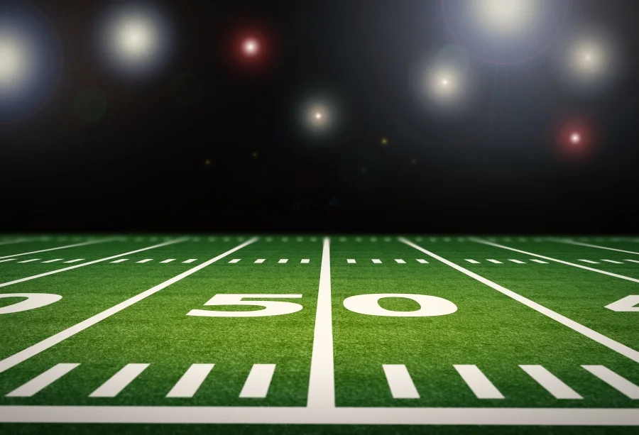 Laeacco Bright American Football Field Photography