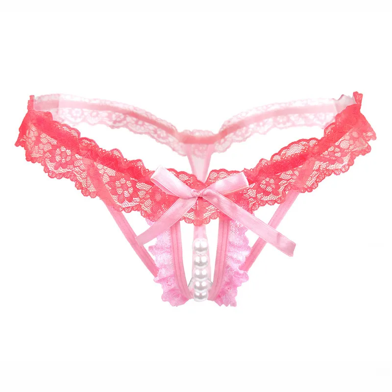 

Women Sexy panties erotic lace sexy panties Bow open briefs lace transparent panties ladies underwear g-string vs secret pink