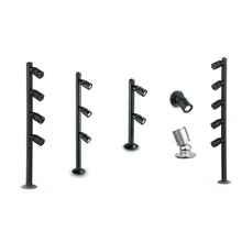4PCS/lot 12V input 5W LED spotlight Desk Stand Pole Post Lamp Spot light Jewelry Phone Store Showcase Display light Toolery