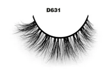 Free shipping D631 1pcs/lot 3D hot sale wholesale beautiful long crisscross strip mink fur lashes