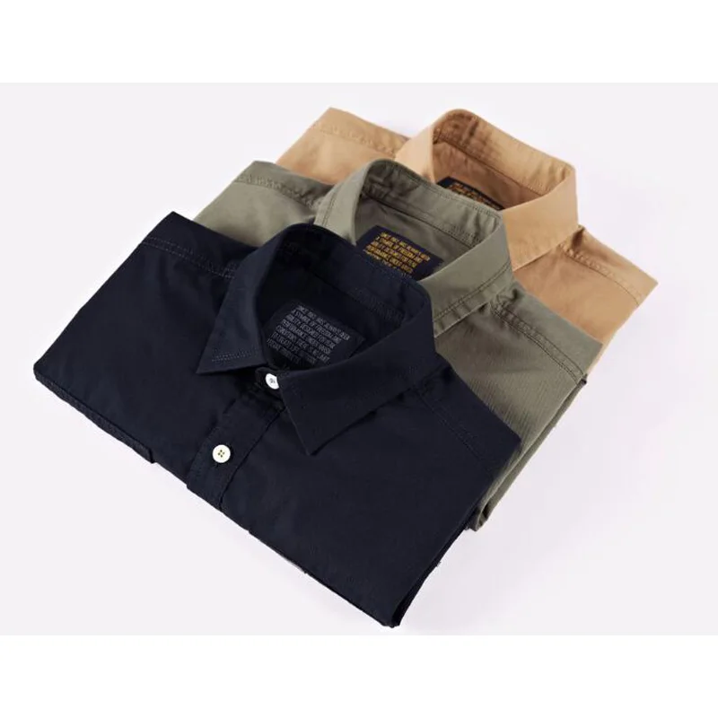 Men's Shirts Military Style Short Sleeve 100% Cotton Shirt,Chest Double Pocket,Loose Workers working Shirt
