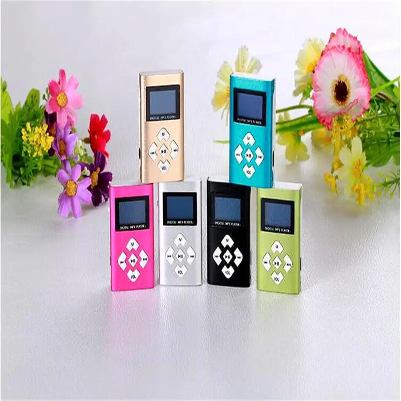 Dower me USB Mini lcd портативная Поддержка 32 Гб mini SD TF карта MP3, плеер есть новая гарнитура и комплект для хранения