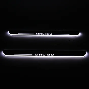 

SNCN LED Car Scuff Plate Trim Pedal Door Sill Pathway Moving Welcome Light For Chevrolet Malibu 2010 2011 2012-2015 Waterproof