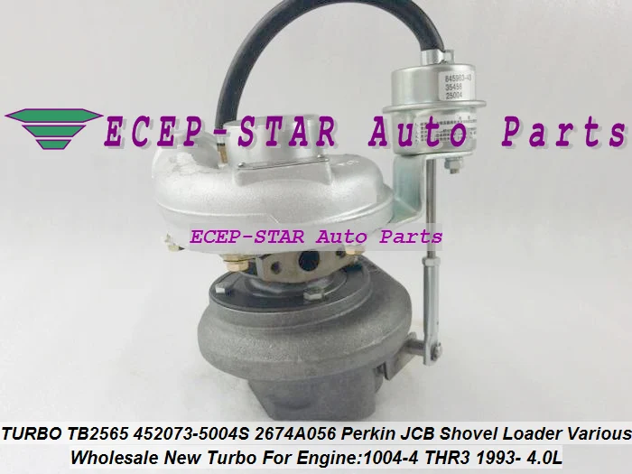 TURBO TB2565 452073-5004S 452073 2674A056 Turbocharger For Perkin For JCB Shovel Loader Power Various 1004-4 THR3 1993- 4.0L (5)