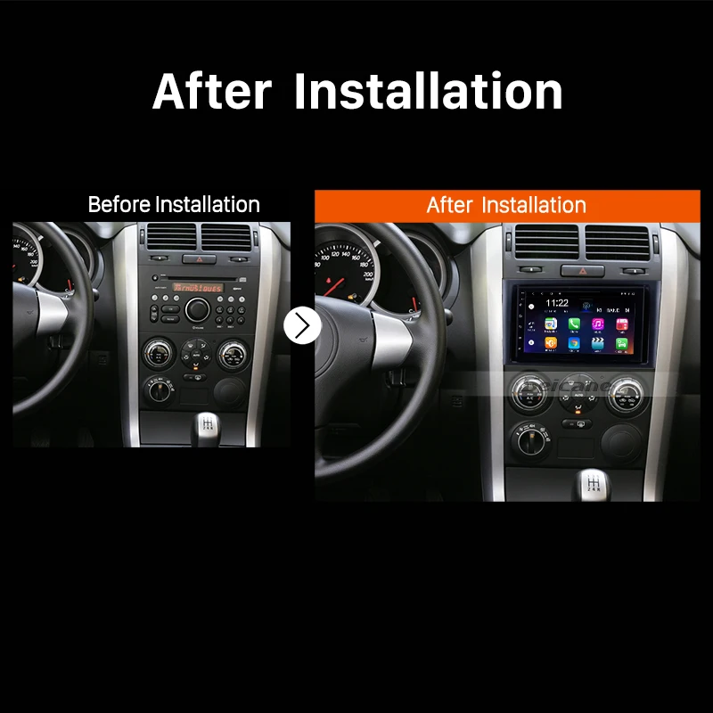 Seicane 7 дюймов Android 9,0 автомобильный радиоприемник с навигацией GPS мультимедийный плеер для 2005-2010 2011 2012 2013 Защитные чехлы для сидений, сшитые специально для SUZUKI GRAND VITARA