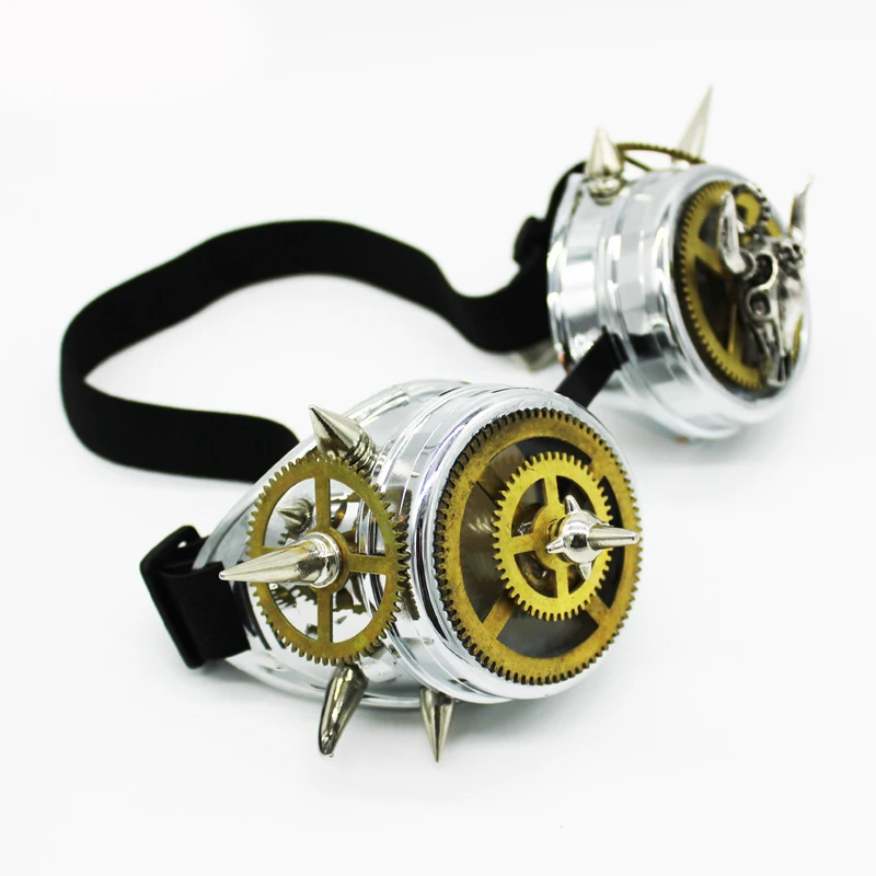 

Vintage Retro Victorian Rivet Steampunk Goggles Clock Gear Goth Glasses Welding Punk Accessories