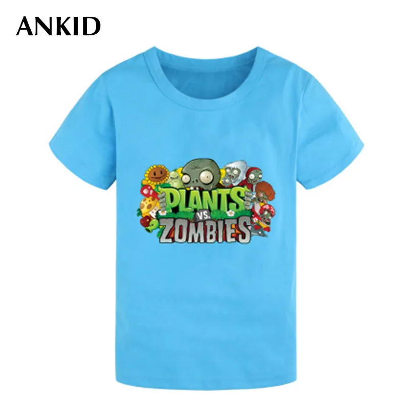 Plants vs Zombies new boys girls t shirt cotton children t shirts