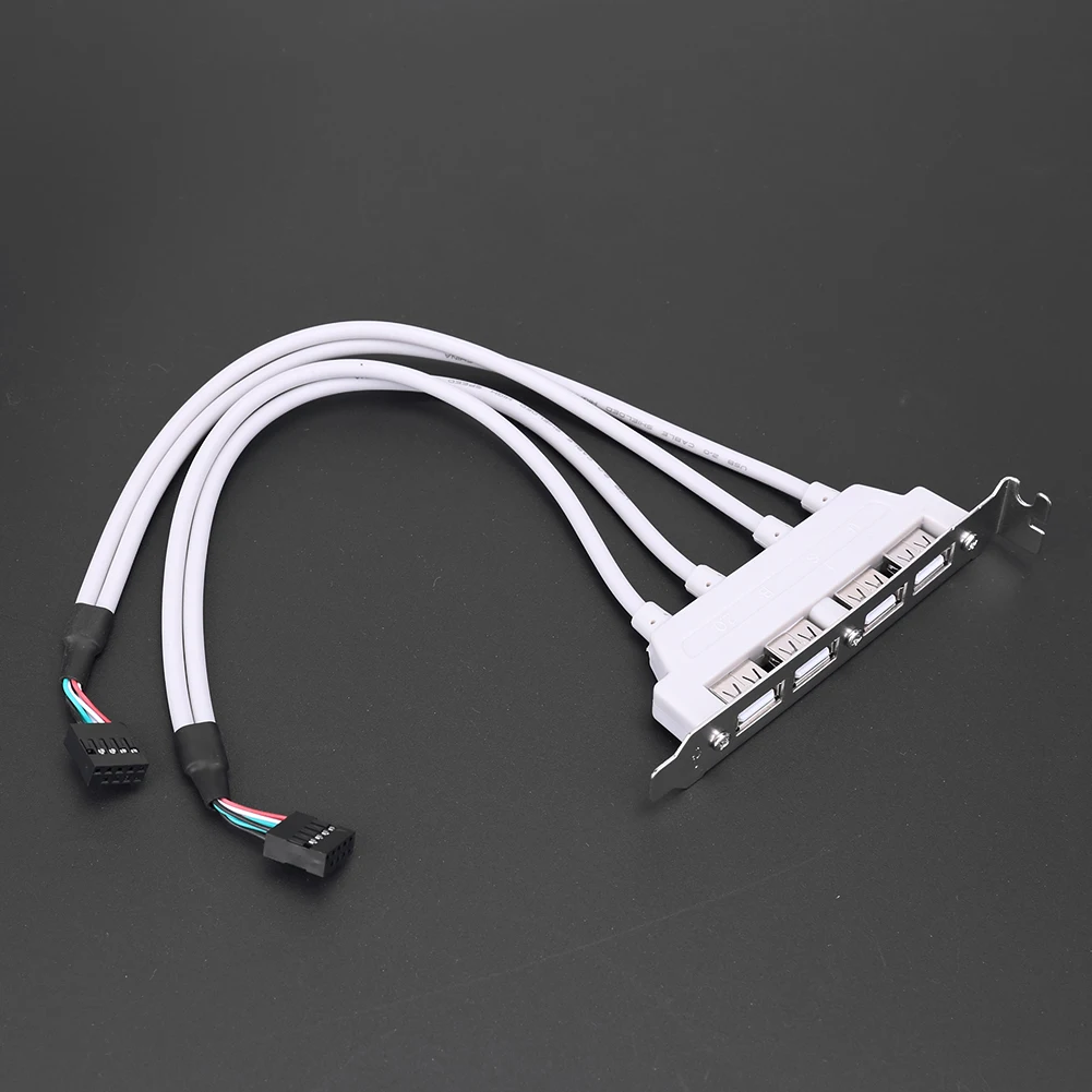 4 порта USB 2 0 порт панель кабель женский винт к материнской плате 9pin заголовок
