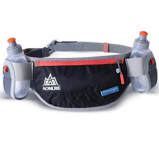 AONIJIE Running Hydration Belts Bottle Holder Belt Reflective Running Water Belt Fanny Pack Men Women Waist Packs