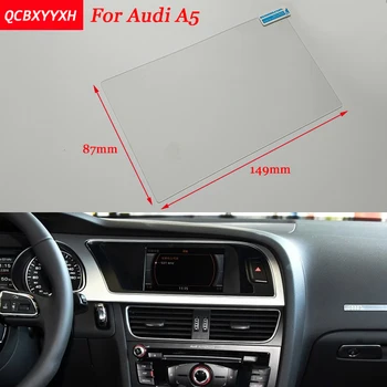 

Car Sticker 7 Inch GPS Navigation Screen Steel Protective Film For Audi A5 Control of LCD Screen Car Styling