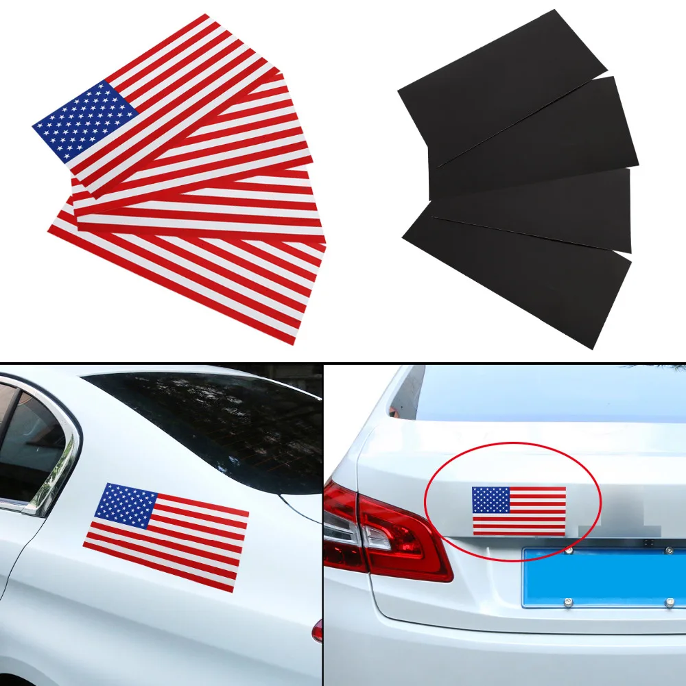 1X Автомобильная задняя американская фотомагнитная наклейка на бампер
