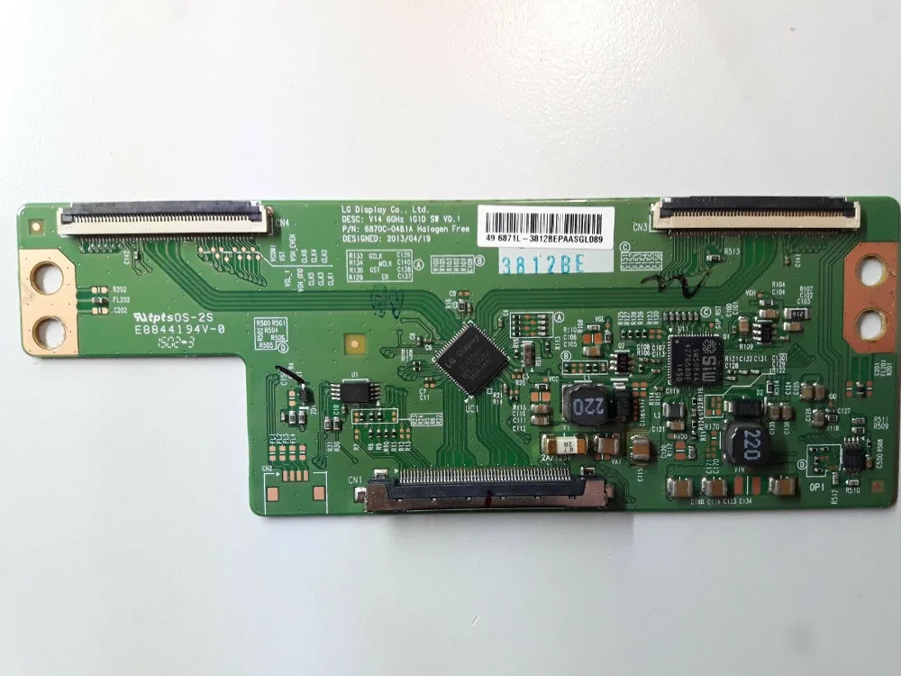 Оригинальная логическая плата TCON для LG T Con Board 6870C 0481A V14 60HZ IGID SW V0.1 бесплатная
