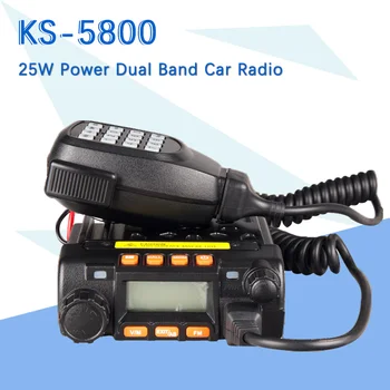 

Mini Car Radio KSUN KS-5800 Two Way Radio 136-174/400-480MHz Dual Band Mobile Transicever Walkie Talkie