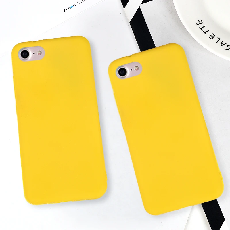 Case For Apple iphone 5S 6S 8 7 Plus Soft Cases For iPhoneX Silicone Back Covers Phone Bags Cute TPU Protective