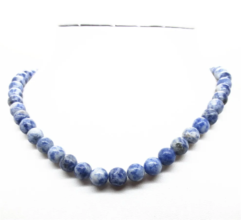 Sodalite Сердолик, колье, ожерелья с крученым камнем, кристалл, полудрагоценный камень, подвеска, ожерелье, ювелирные изделия для женщин и мужчин, модная Рождественская одежда - Окраска металла: Sodalite
