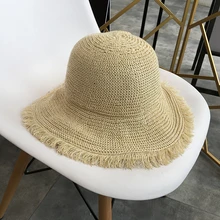 Новинка, женские шапки-ведерки, однотонные, трикотажные дышащие летние шапки, женские, летние, солнцезащитные, Пляжные шапки, Повседневные шапки, грубые, крутые