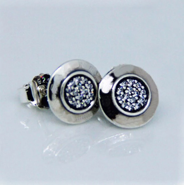 

New design Signature Silver Earrings New 100% Authentic 925 Sterling Silver Earring DIY charms wholesale free shipping