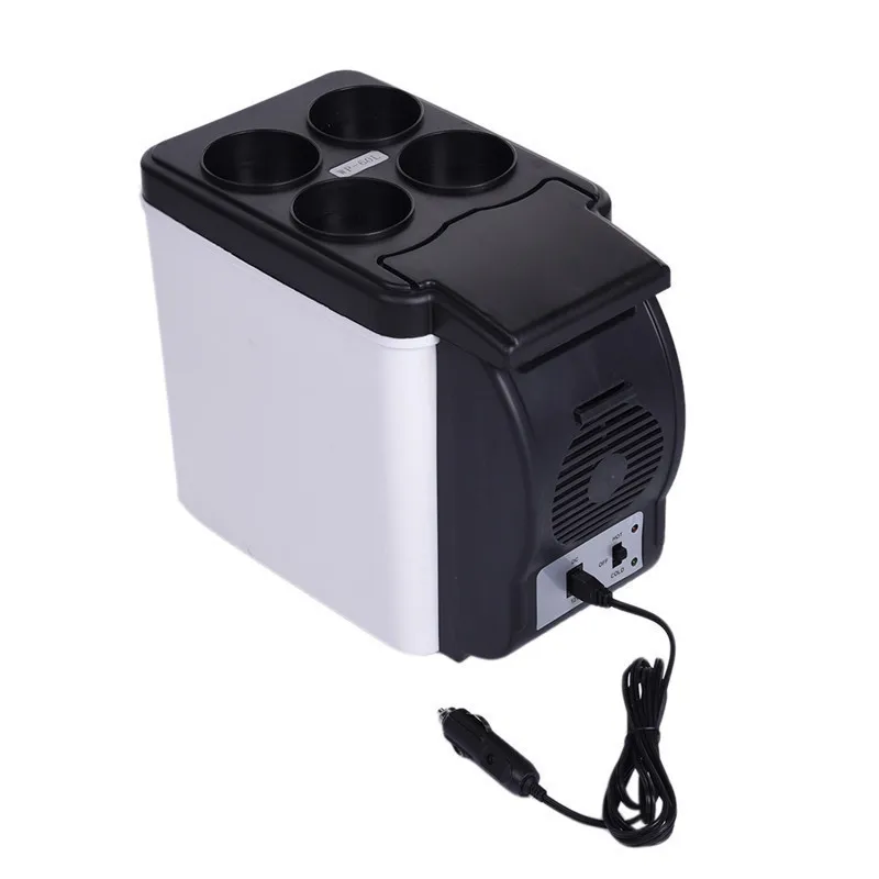 12V 6L Portable Mini Warming Cooling Vehicle Refrigerator Freezer Fridge Hot Cold Double For Car and Home Use