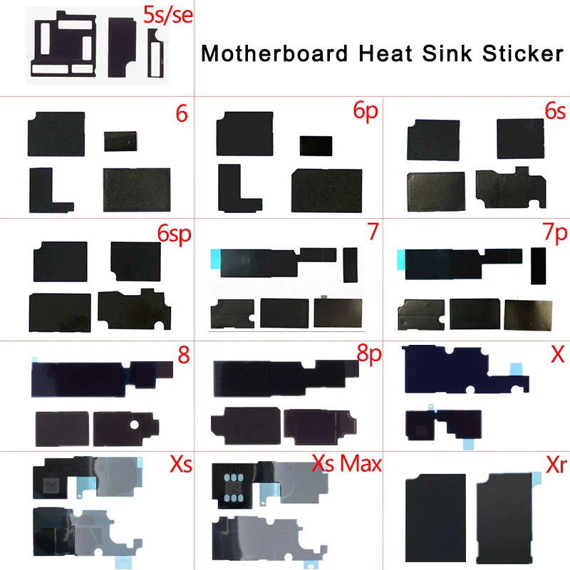 

1 Set Anti-static Motherboard Heat Dissipation Adhesive Sticker for iPhone 5s 6 6S 7 plus Logic Board Heat Dissipation Cooling