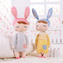 Cute Soft Handmade Bunny Rabbit Toys for Girls Bedroom Kids Pillow Sleeping Pillow for Girls Gift
