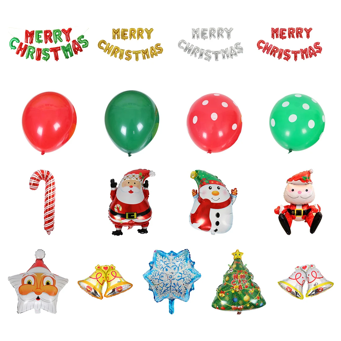 

Christmas Santa Claus Balloons Kid Gift Foil Balloons Christmas Bell Balls Christmas Decorations Xmas Ornament