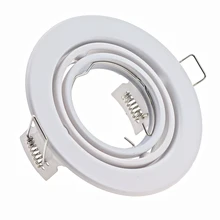 2 шт. высококачественный круглый регулируемый светильник светодиодный лампочка сменный GU10 MR16 фитинги встраиваемые потолочные точечные светильники