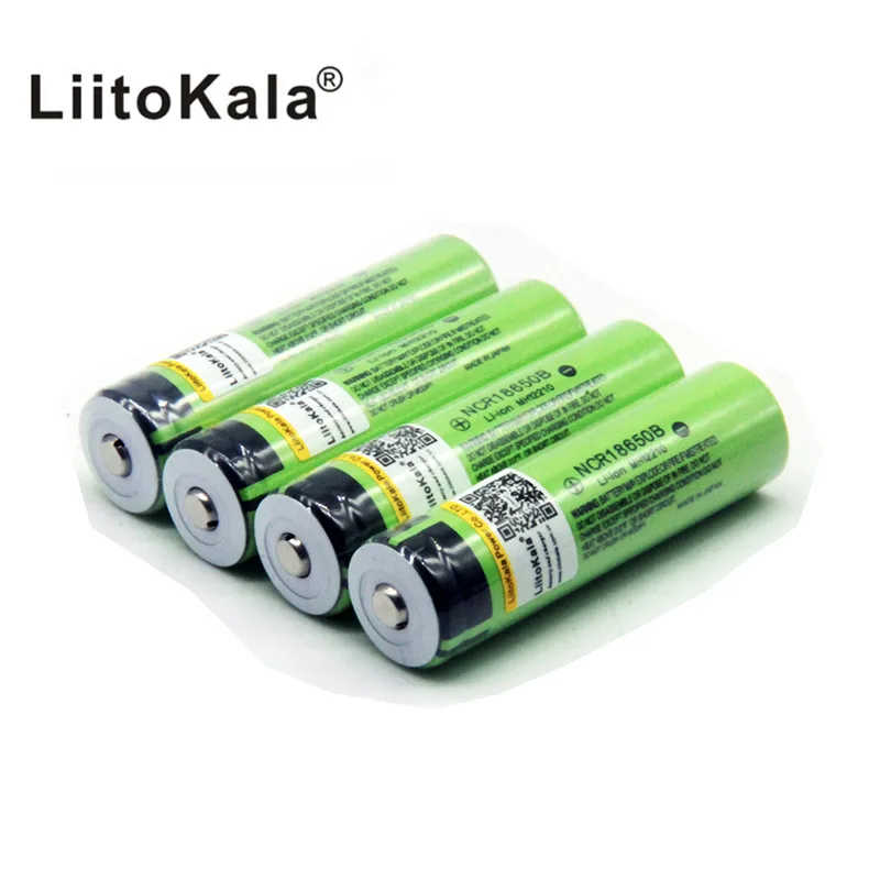 

NEW NCR18650B liitokala 18650 3400 Battery 3400 mah 3.7 v Rechargeable Li-ion Battery for Flashlight (without PCB)