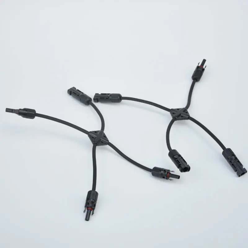 

MC4 Connector X Style 2 in 1 Connector For 2 Pcs of Solar Panels 100w 150w 200w 250w 300w 350w Solar Acesorries