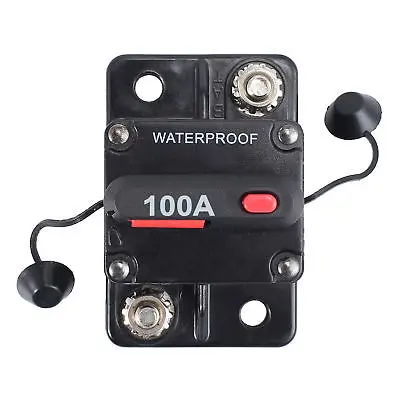 100A AMP автоматический выключатель IP67 Двойной аккумулятор 12 В 24 В предохранитель ручной сброс водонепроницаемый