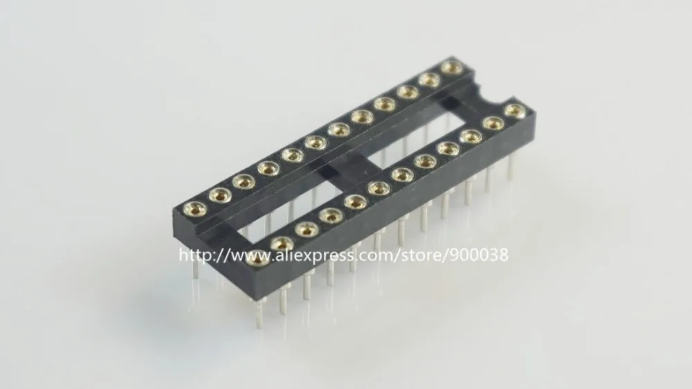 500 шт 0 100 &quot2 54 мм Шаг IC розетка узкая 24 положения 2x12 контактный разъем для машины