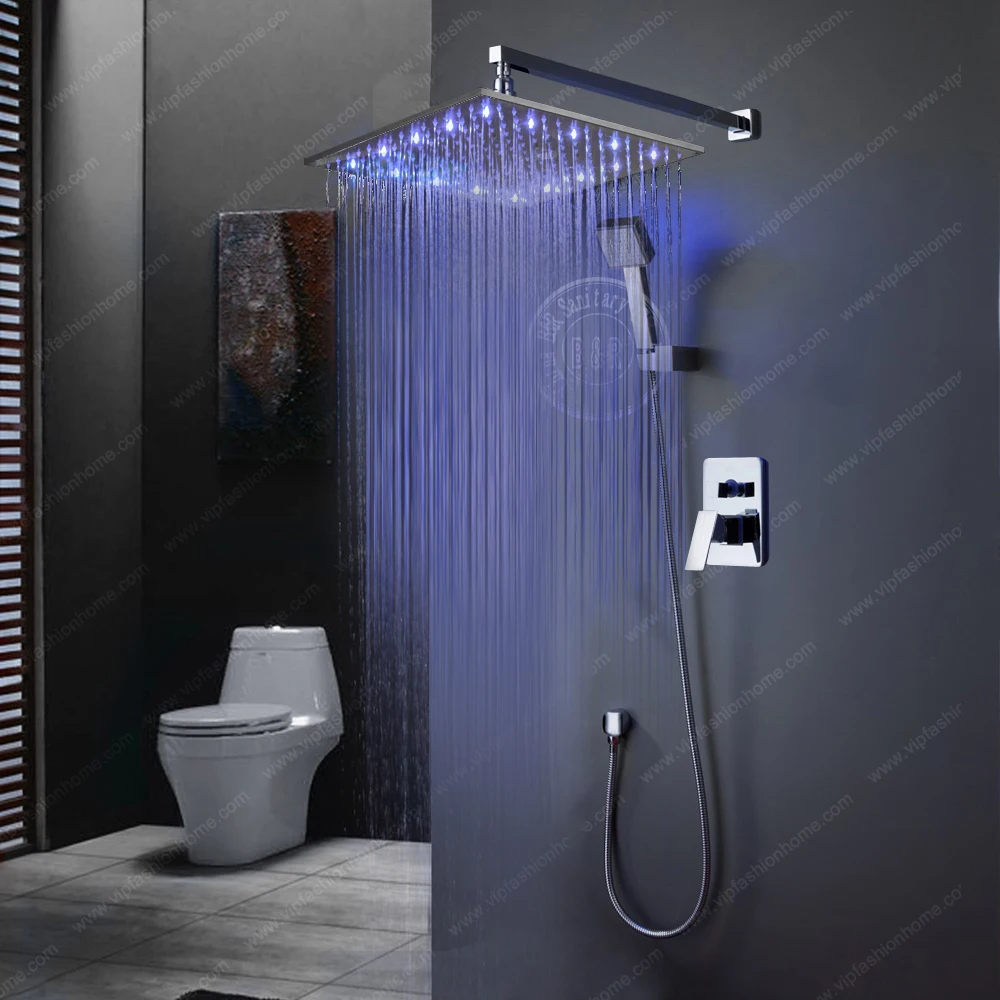 Us 2125 15 Offbakala Bad Decke Regen Dusche Led 7 Farben Automatische ändern Mit Wand Montiert Oder Decke Montiert Dusche Br Led1616 In