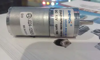 

12V working voltage DC motor with ruder make up a DC motor Gearbox output speed 100RPM Torque 1.6kg.cm