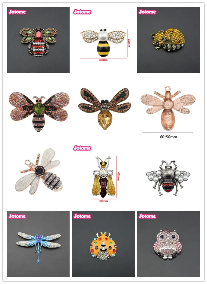5 bee brooch