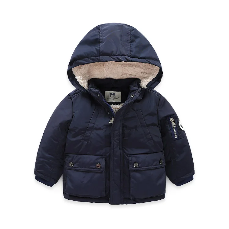 Ircomll высокое качество Зимние парки для мальчиков теплая детская Теплая стеганая хлопковая куртка пальто с капюшоном 2-7 лет Одежда для