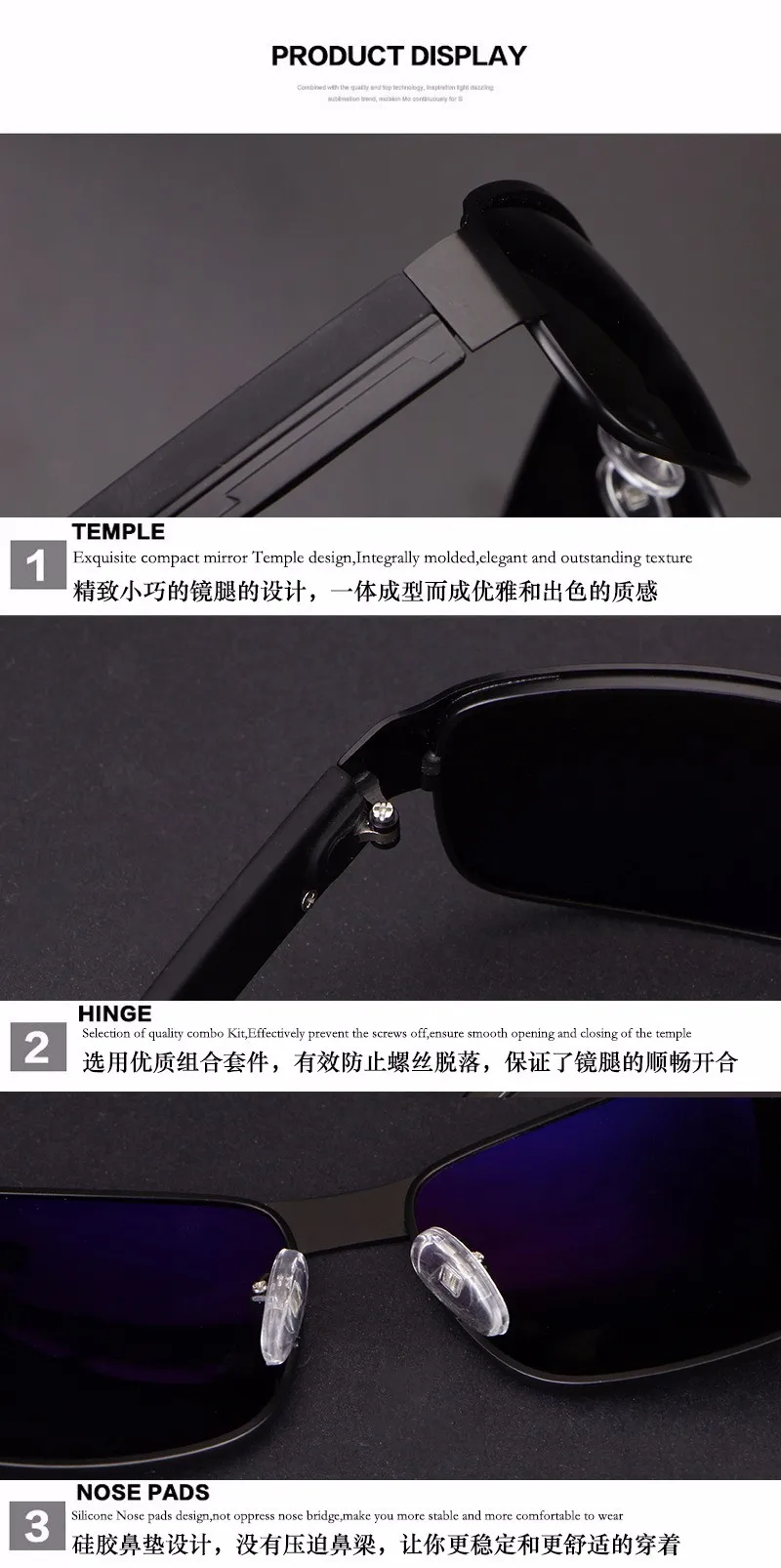 HDCRAFTER, поляризованные солнцезащитные очки для вождения, мужские, фирменный дизайн, Lunette De Soleil Homme, UV400, очки с оригинальными аксессуарами
