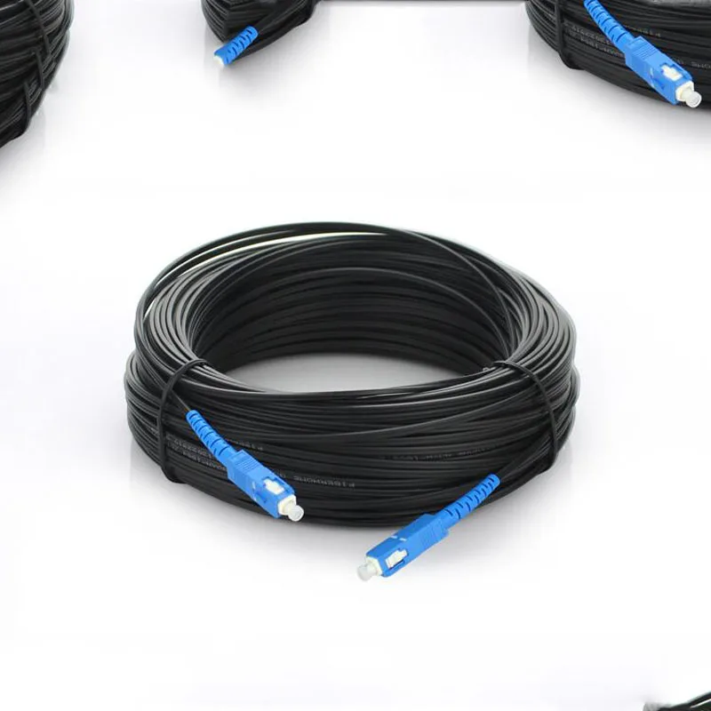 300 м sc upc открытый Drop оптический кабель для коммутационных шнуров singlemode Simplex G657A FTTH