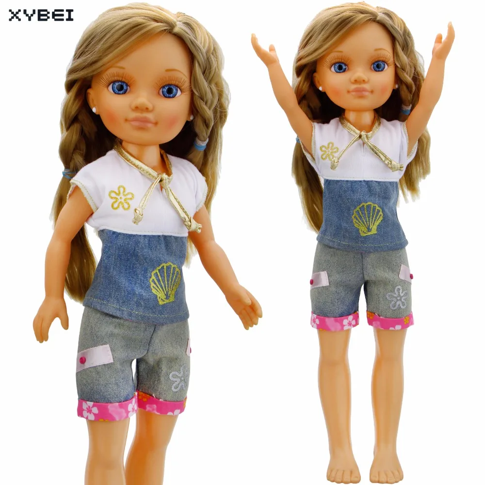 Handmade Outfit Daily Casual Wear Short Sleeves Shirt Jeans Trousers