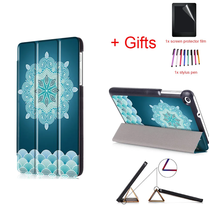

Luxury Magnet Flip Stand Cover PU Leather Funda Case for Huawei MediaPad T1 7.0 T1-701u 7 inch Tablet eReader Protective Case