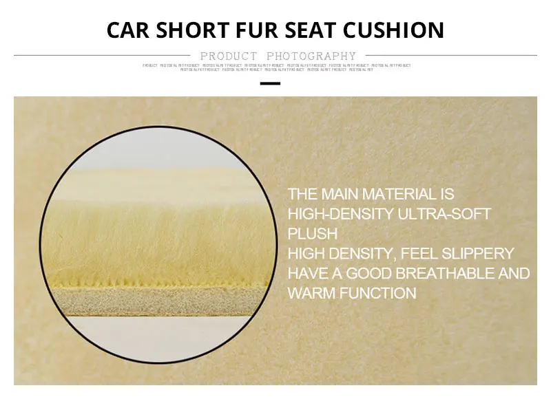 Car Seat Cover Set Universal Winter Plush Seats Cushion Interior Accessories Soft Warm Leather Auto Covers Anti-Skip Car-Styling (6)