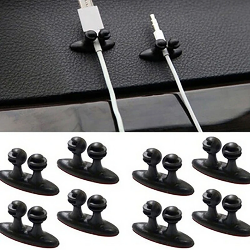 

8Pcs Car Wire Clip Fixed Clamp Cable Multifunction Fastener Clip Holder Wireless Charger Line USB Cable Clip In Auto Accessories