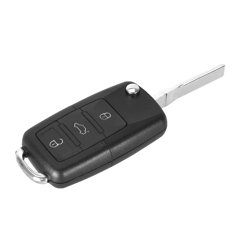 Dandkey 2 3 2+ 1 3+ 1 кнопки дистанционного ключа оболочки для VW Golf 4 5 Passat B5 B6 Polo Touran для сиденья для Skoda складной чехол для выкидного ключа - Количество кнопок: 3 Кнопки