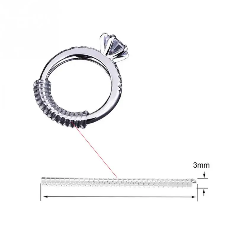 10cm Vintage Spiral Based Ring Size Adjuster Guard Tightener Reducer Resizing Tools Jewelry Parts