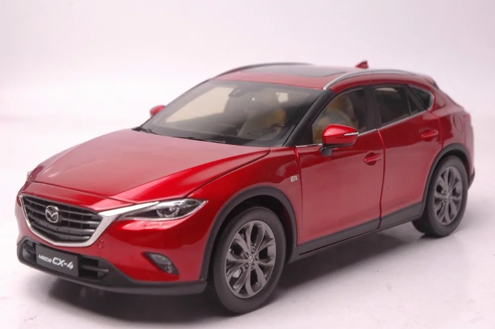 

1:18 Diecast Model for Mazda CX-4 2016 Red SUV Alloy Toy Car Miniature Collection Gifts CX 4 CX4