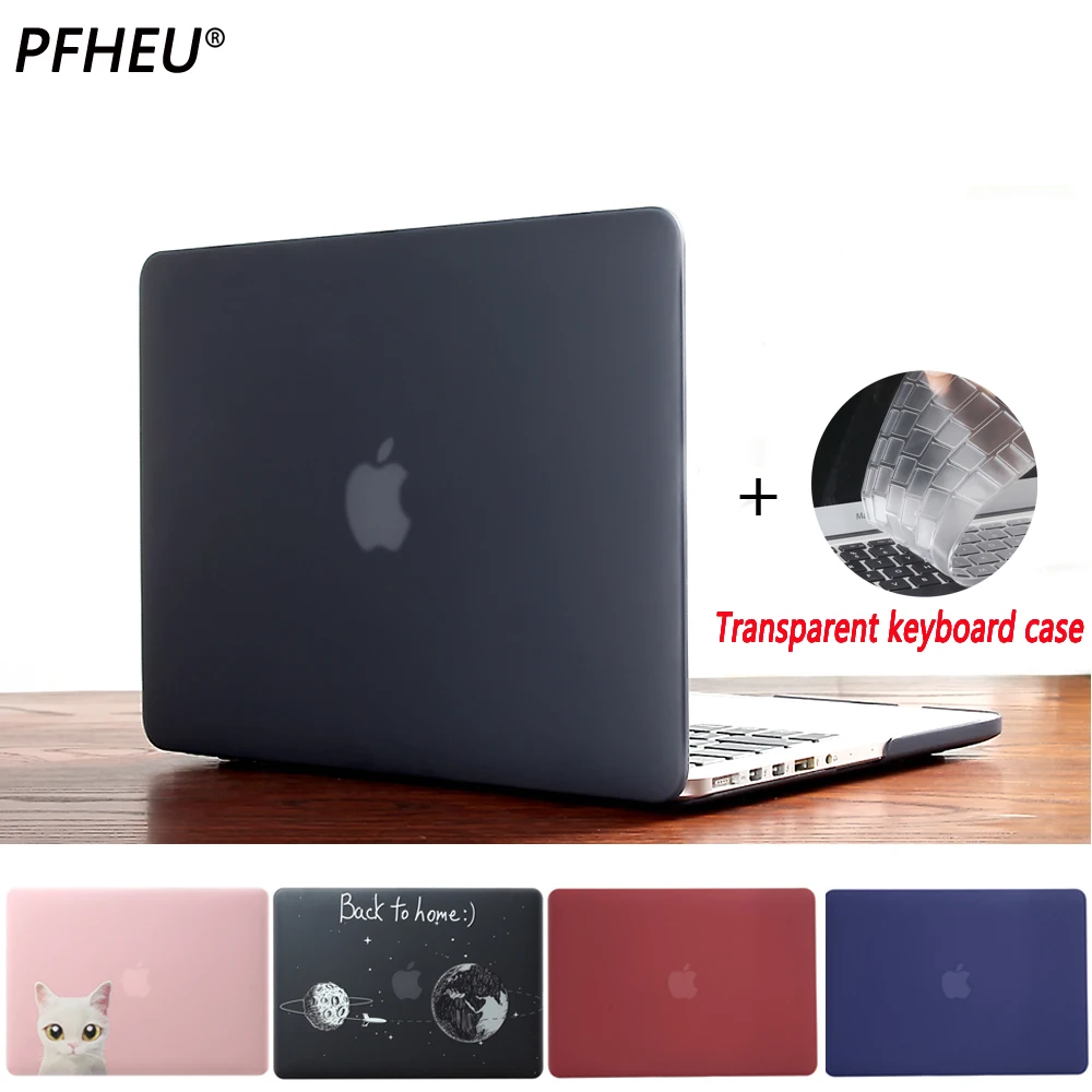 Matte Full Laptop Case For MacBook Air Pro Retina 11 12 13 15 For Apple MacBook New Pro 13 15 inch with Touch Bar+Keyboard Cover
