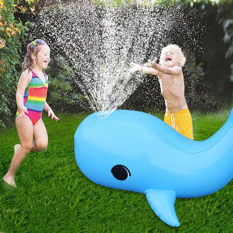 

MrY Inflatable Dolphin Model Inflatable Toy Dolphin Water Jet Simulation Dolphin Doll Out Door Water Funny Game Toy