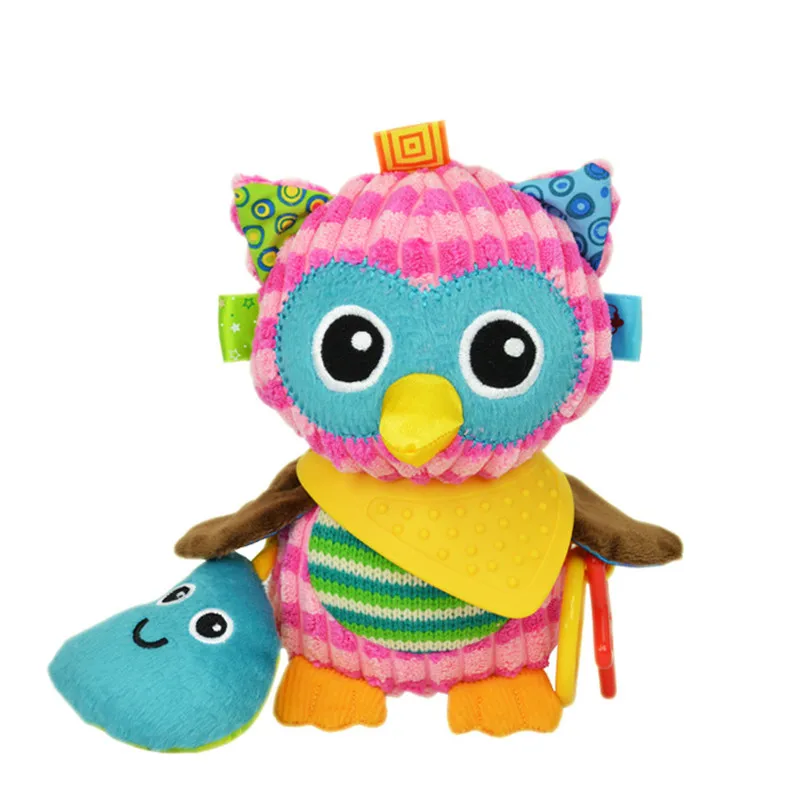 1pcs Sozzy Multifunctional Baby Toys Rattles Mobiles Soft Cotton Infant Pram Stroller Car Bed Rattles Hanging Animal Plush Toys