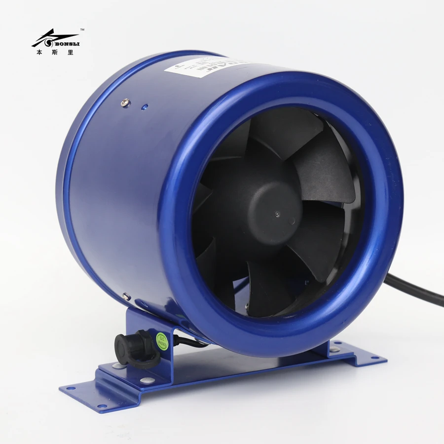 

6'' 150mm diameter Duct inline mixed Fan with Speed Controller DC inverter motor 5000rpm 120v-240v