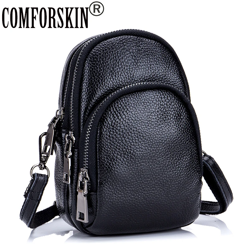 

CMFORSKIN Bolsas Feminina Premium Cowhide Mobile Phone Bag 2018 New Arrivals 100% Genuine Leather Women Messenger Bag Hot Sales