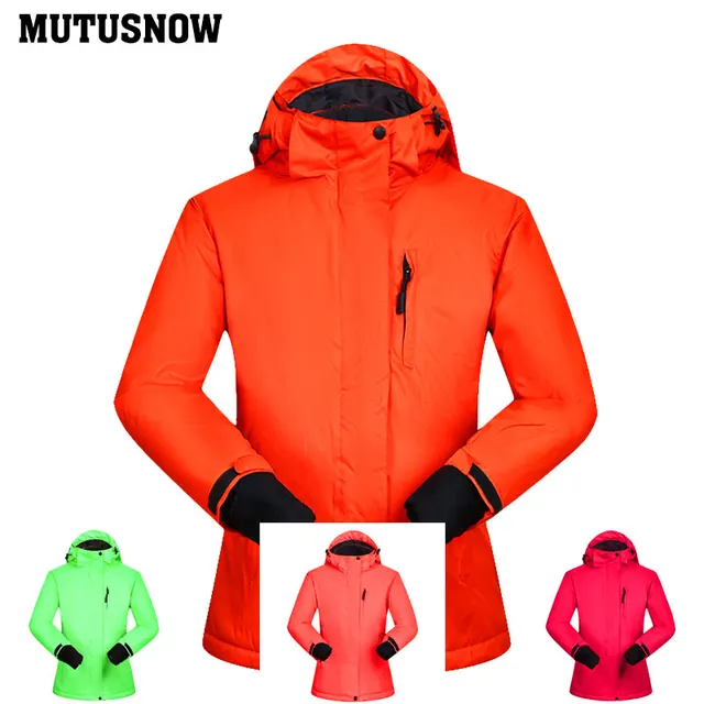US $45.54 Winter Ski Jacket Women Windproof Waterproof Breathable Female Snow Coats Thermal MHSJ Outdoor Skii